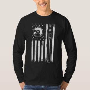 Cool Music Producer For Men Women American Flag Pa T-Shirt