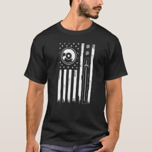 Cool Music Producer For Men Women American Flag Pa T-Shirt