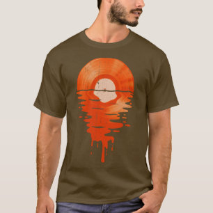 Cool Music Vinyl Record Vintage Retro Orange T-Shirt