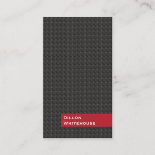 Cool Musician Black and Red Business Card