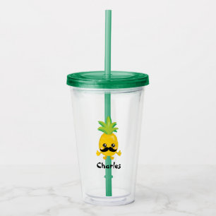 Cool Mustache Acrylic Tumbler