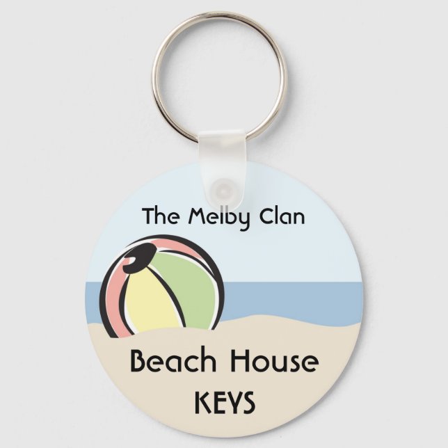 Cool 'N Colourful Beach Ball Key Ring (Front)