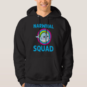 Cool Narwhal For Men Women Rainbow Tusk Sea Unicor Hoodie