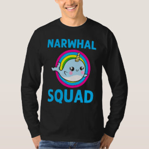 Cool Narwhal For Men Women Rainbow Tusk Sea Unicor T-Shirt