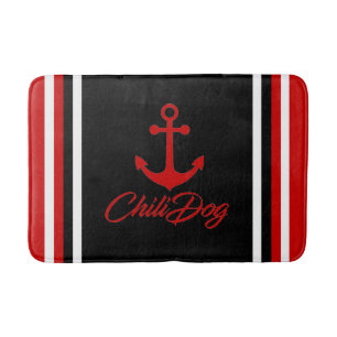 Cool Nautical ChiliDog Bath Mat! Mat