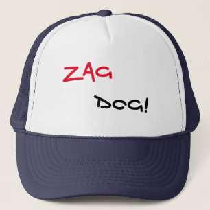 Cool Navy Zag Dog Hat