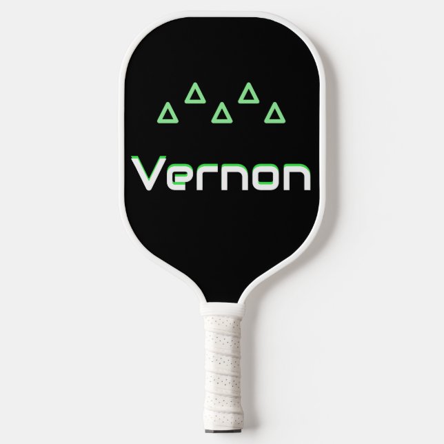 Cool Neon Green Masculine  Pickleball Paddle (Front)