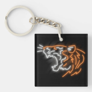 Cool Neon Tiger Key Ring