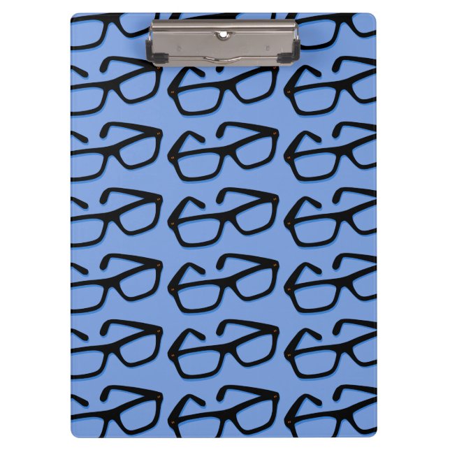 Cool Nerd Glasses Clipboard (Front)