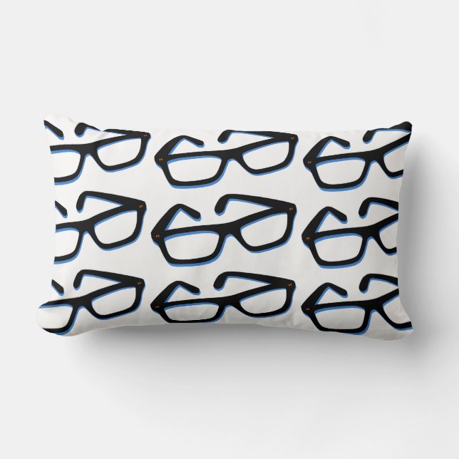 Cool Nerd Glasses Lumbar Cushion (Front)