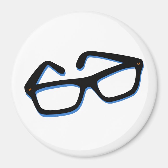 Cool Nerd Glasses Magnet (Front)