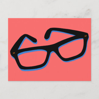 Cool Nerd Glasses Postcard