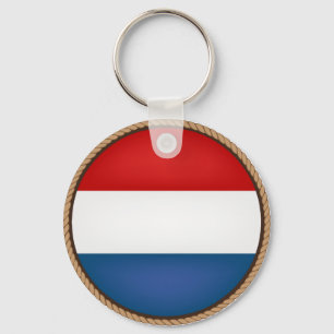 Cool Netherlands Flag Seal Key Ring