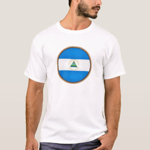 Cool Nicaragua Flag Seal Fashion T-Shirt