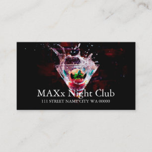 Cool Night Club Dancing Bar Nightlife Business Business Card