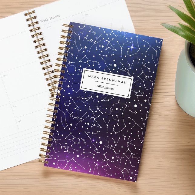 Cool Night Sky Constellations Personalised Planner (Creator Uploaded)