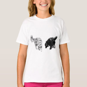 Cool-Night Walk — Retriever Duo T-Shirt