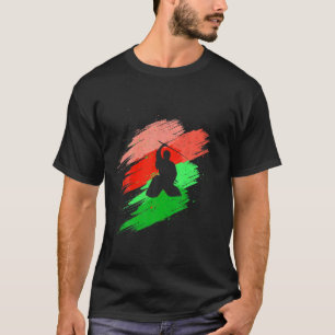 Cool Ninja With Japan Sword And Nice Colours T-Shirt