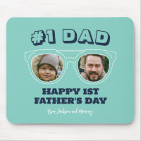 Cool No.1 Dad Custom Photo First Father's Day