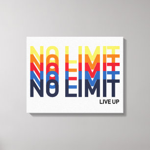 Cool No Limit Live Up Playful Funk Pop Art Canvas Print