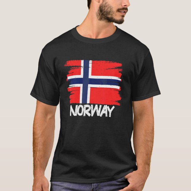 Cool Norway Flag T-Shirt (Front)