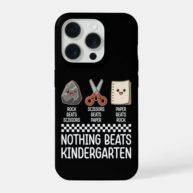 Cool Nothing Beats Kindergarten Elementary School  iPhone Case (Back)