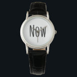 Cool "Now" Watch<br><div class="desc">Take pleasure in the present with this reaffirming watch.</div>