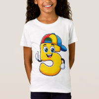 Cool Number 5 Kids T-Shirt – Fun Cartoon Style Gra