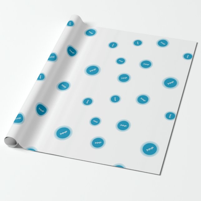 Cool Nxt Cryptocurrency Coin Sign Pattern Wrapping Paper (Unrolled)