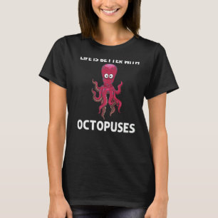 Cool Octopus For Men Women Sea Life Ocean Biology  T-Shirt
