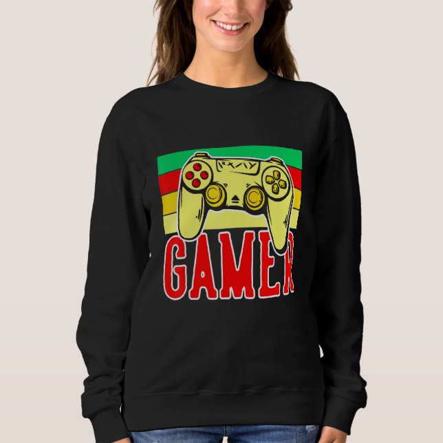 Cool Of Gaming Controller 4 Gamers And Streamers Sweatshirt (Front)