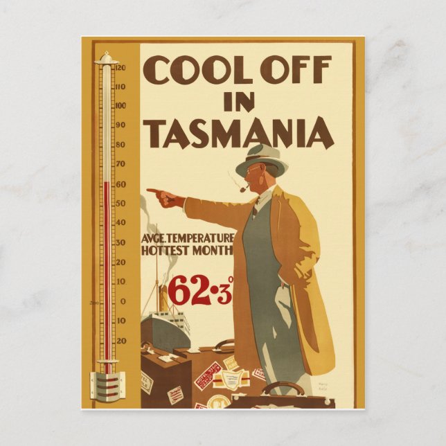 Cool off in Tasmania Postcard (Front)