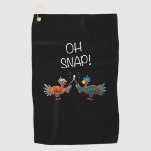 Cool Oh Snap! _ Funny Turkey With Wishbone Thanksg Golf Towel
