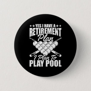 Cool Ol Design For Men Women Billiards Lover Ol Pl 6 Cm Round Badge