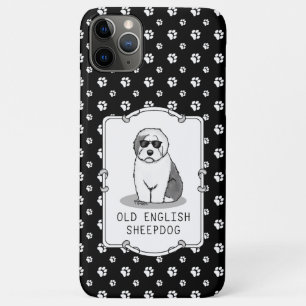 Cool Old English Sheepdog (Grey 1) Cute Funny Case-Mate iPhone Case