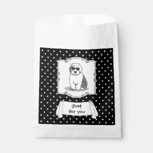 Cool Old English Sheepdog (Grey 1) Cute Funny Favour Bags