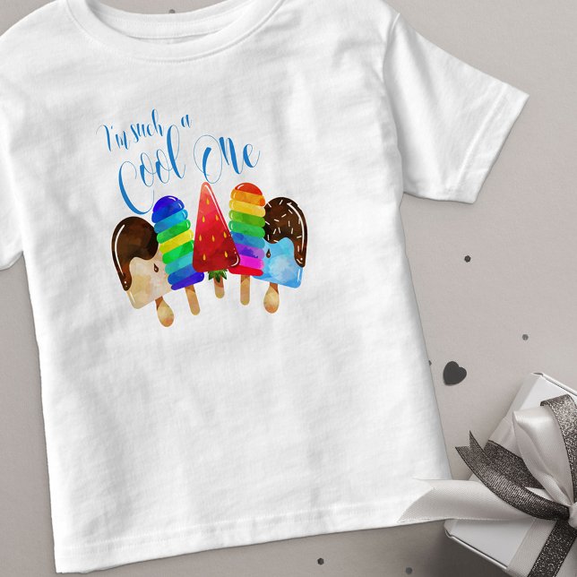 Cool One Boys 1st Birthday Popsicle Toddler T-Shirt (Creator Uploaded)