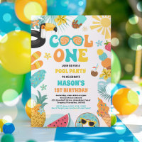 Cool One Tropical Summer Beach 1st Birthday Party