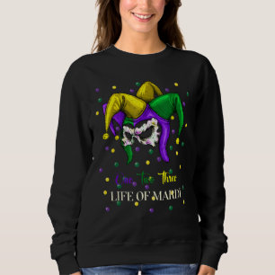 Cool One Two Three Life Of Mardi For Fat Tuesday 2 Sweatshirt