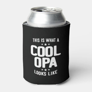 Cool Opa Looks Like Father Grandpa Gift Can Cooler