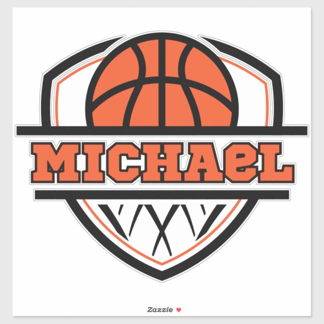 Cool Orange Black Basketball Sports (Sheet)