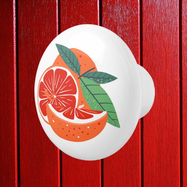 cool orange fruit kitchen decor ceramic knob (Creator Uploaded)