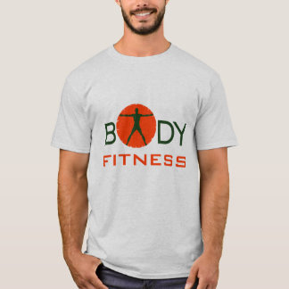 Cool Orange Green Body Madness Sports and Fitness T-Shirt
