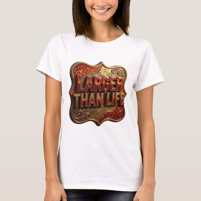 Cool Orange LARGER THAN LIFE Tee (Front)