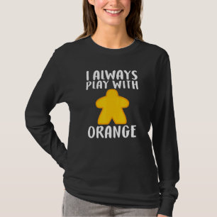 Cool Orange Meeple Board Game Men Women T-Shirt
