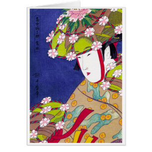 Cool oriental japanese classic geisha lady art