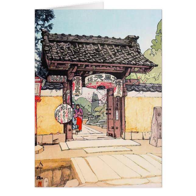 Cool oriental japanese classic Little Templa Gate (Front)