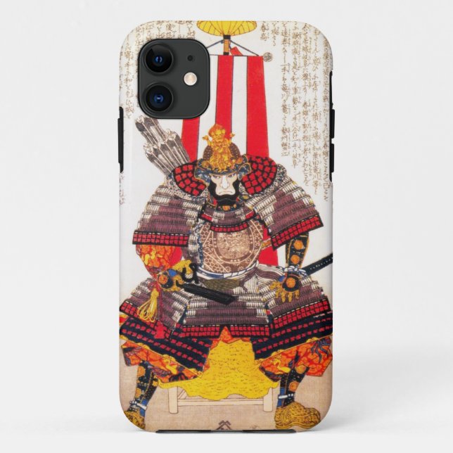 Cool oriental japanese classic samurai warrior art Case-Mate iPhone case (Back)