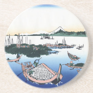Cool oriental japanese Hokusai Fuji View landscape Coaster