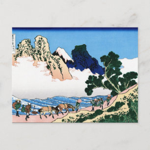 Cool oriental japanese Hokusai Fuji View landscape Postcard
